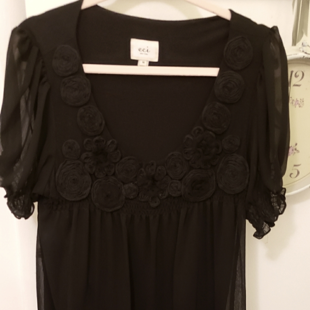 Black Ici top size 16. EUC
